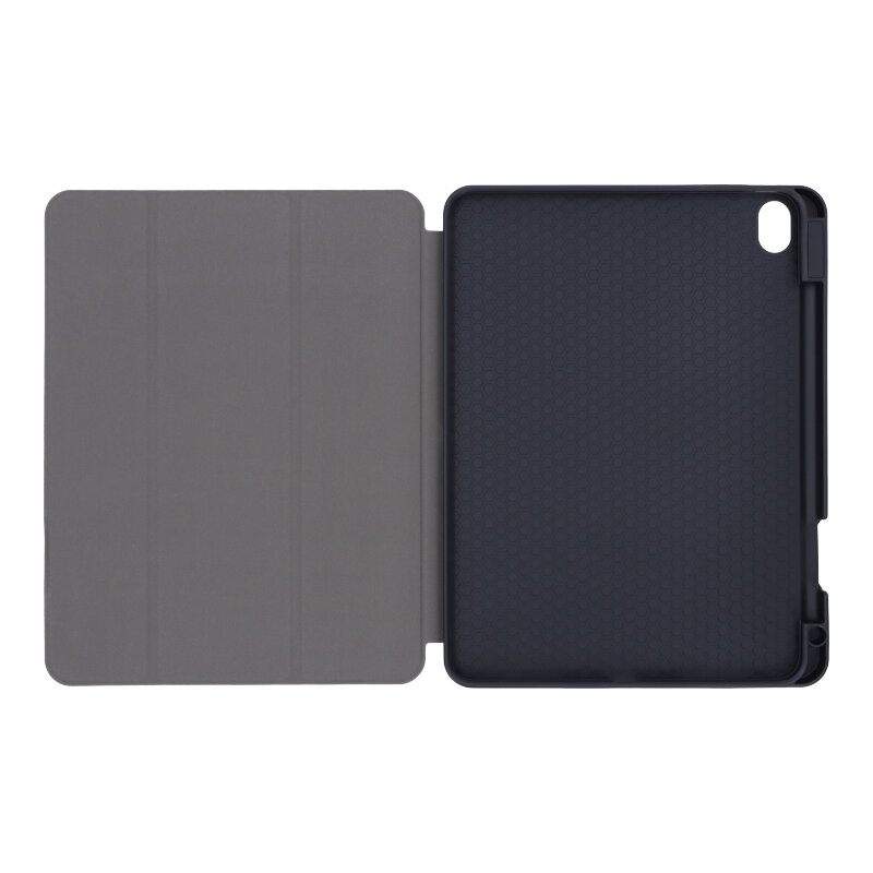 APPLE-iPad-Air-4-2020-10.9-Triple-Folding-Leather-Case-with-TPU-Pen-Slot-Black-1