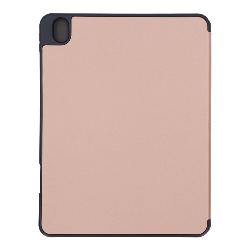 APPLE-iPad-Air-4-2020-10.9-Triple-Folding-Leather-Case-with-TPU-Pen-Slot-Rose-Gold-2