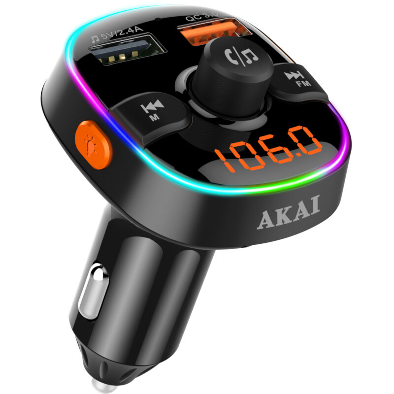 Akai-FMT-52BT-FM-transmitter-με-LED-Hands-Free-φορτιστή-αυτοκινήτου-Bluetooth-micro-SD-και-2-USB