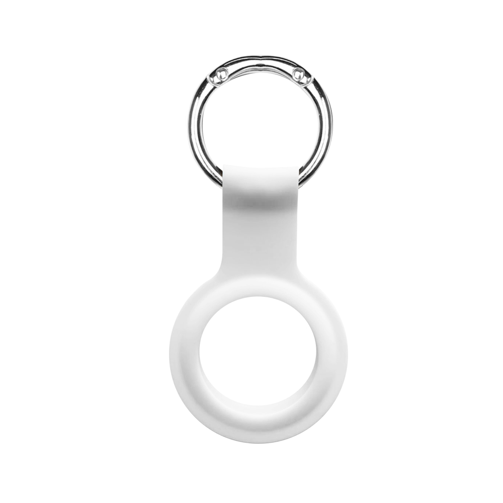 DEVIA-AirTag-silicon-Key-Ring-White