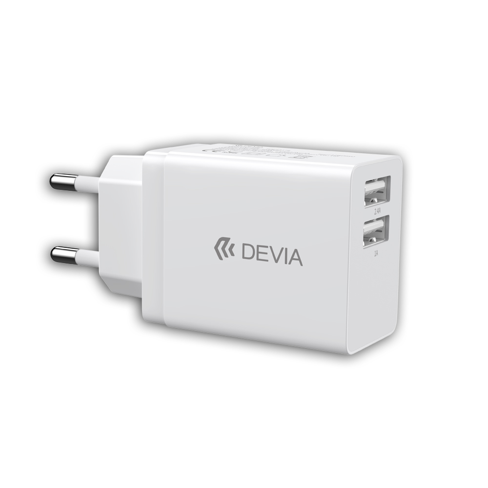 DEVIA-Smart-Series-Dual-USB-Charger-White-EU2.4A