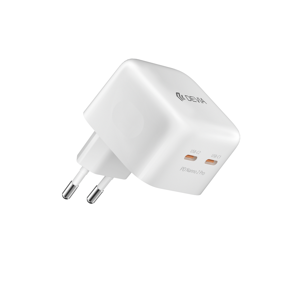 DEVIA-wall-charger-Extreme-PD-45W-2x-USB-C-white-43471