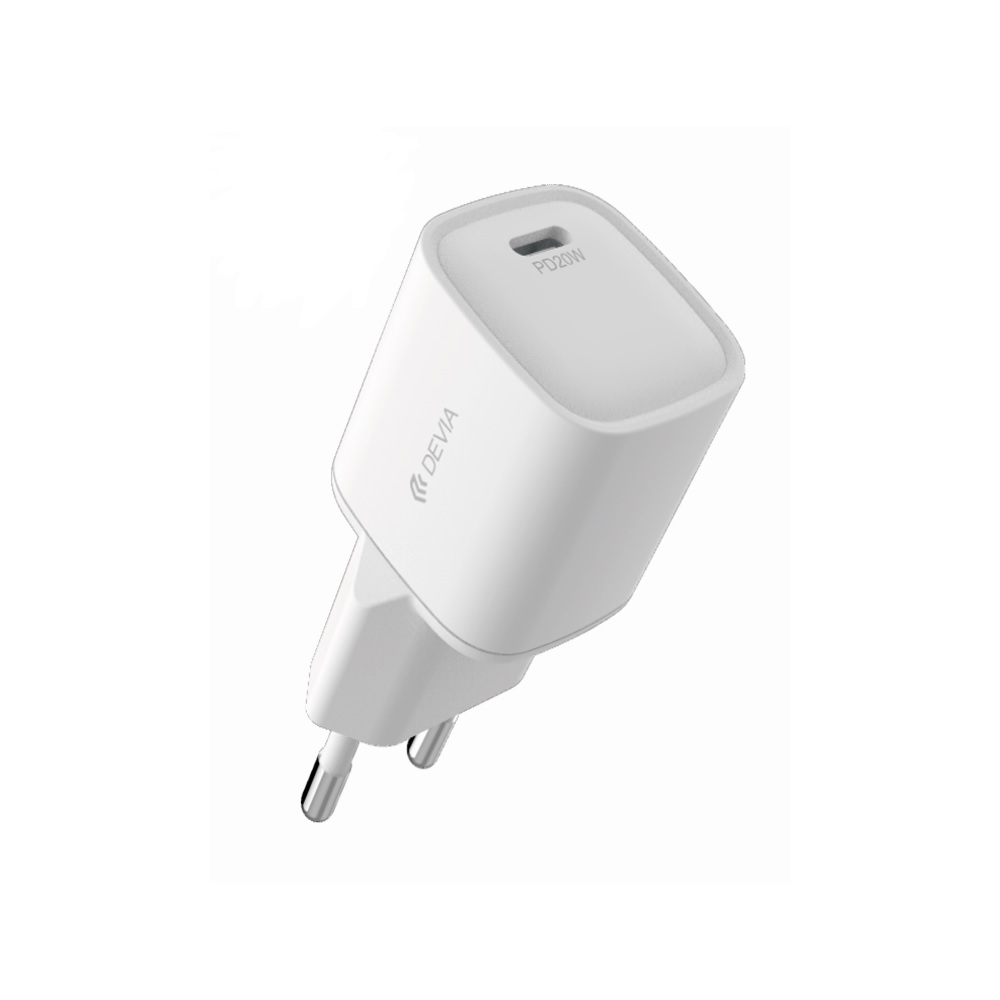 DEVIA-wall-charger-Smart-Mini-PD-20W-1x-USB-C-white-43475