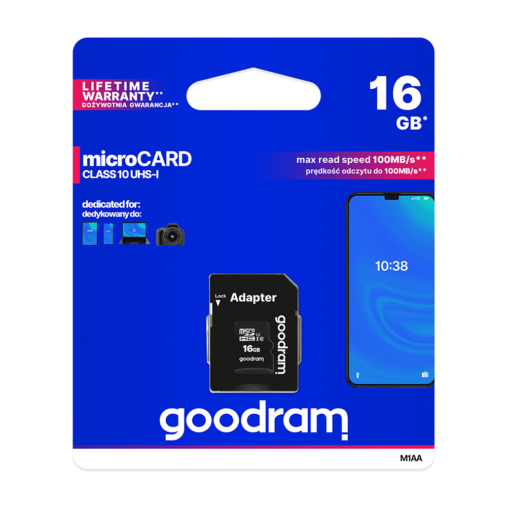 GOODRAM-ΚΑΡΤΑ-microSD-HC-16GB-SD-Adapter-UHS-1-Class10-4