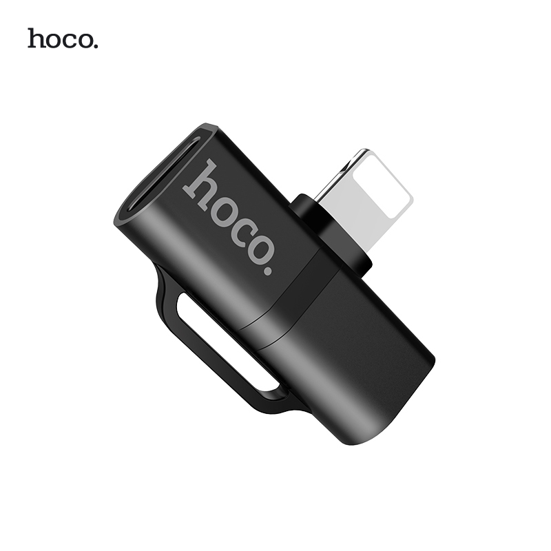 HOCO-LS20-ADAPTER-LIGHTNING-TO-DUAL-LIGHTNING-AUDIO-AND-CHARGE-BLACK