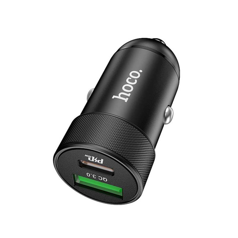 HOCO-Z32B-SPEED-UP-CAR-CHARGER-DUAL-WITH-TYPE-C-PD-QC3.0A-AND-USB-1.5A-FAST-CHARGING-4.5A-27W-BLACK-2