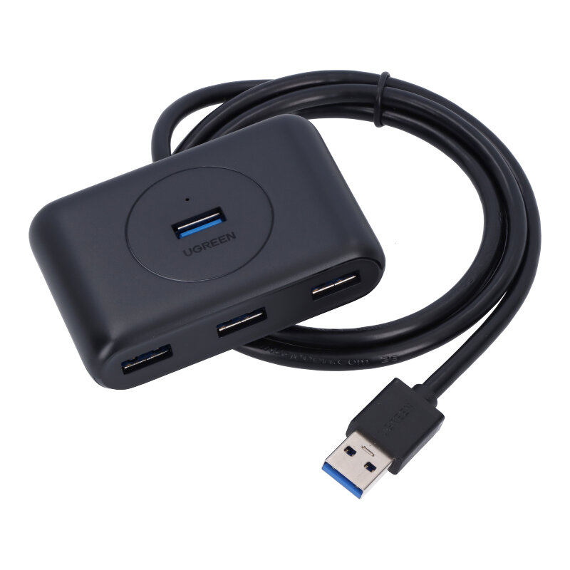 HUB-UGREEN-20291-1M-USB-to-x4-USB-3.0-Ports-Black