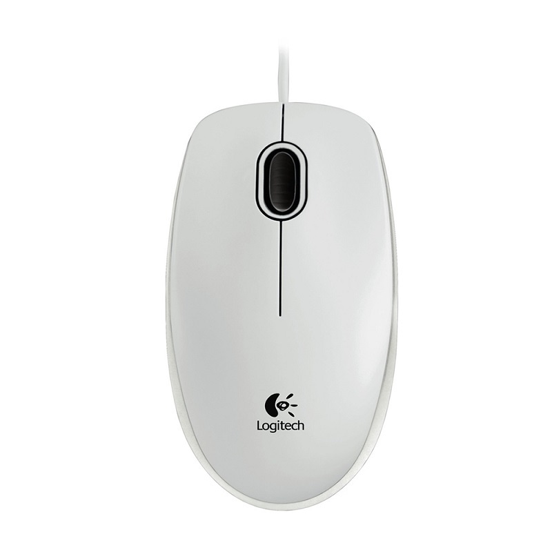 Logitech-Mouse-B100-Wired-White