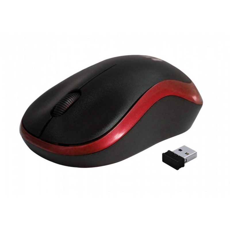Mouse-Wireless-Rebeltec-METEOR-Red