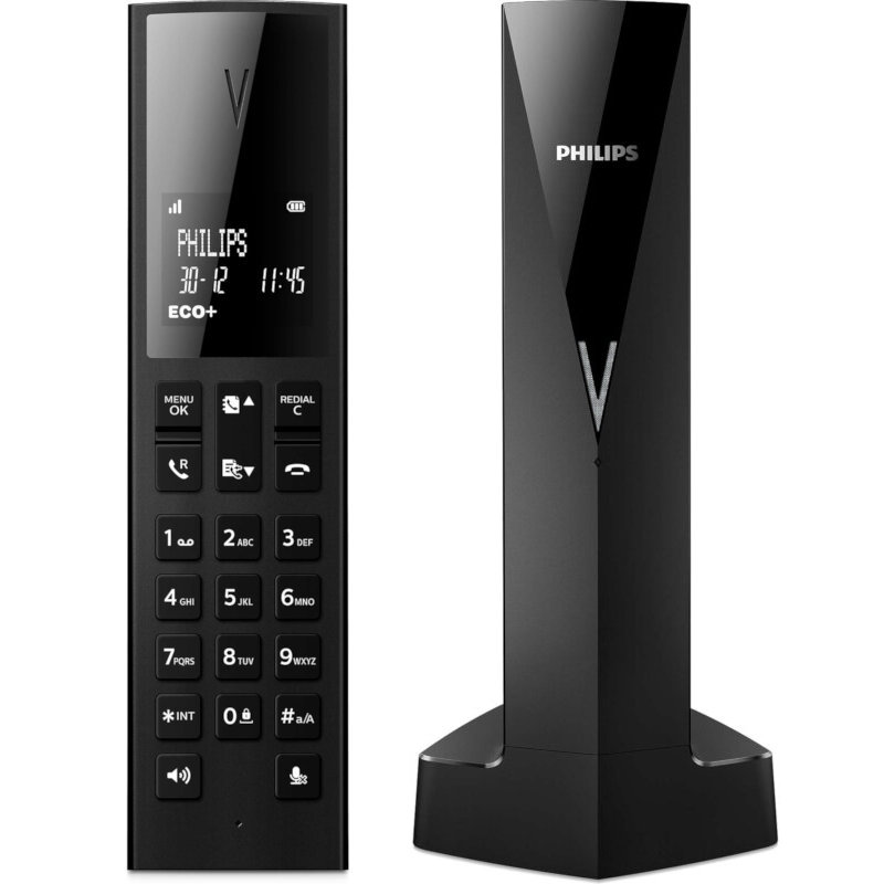 Philips-Linea-V-M3501RGRS-Ασύρματο-τηλέφωνο-με-ανοιχτή-ακρόαση-Μαύρο