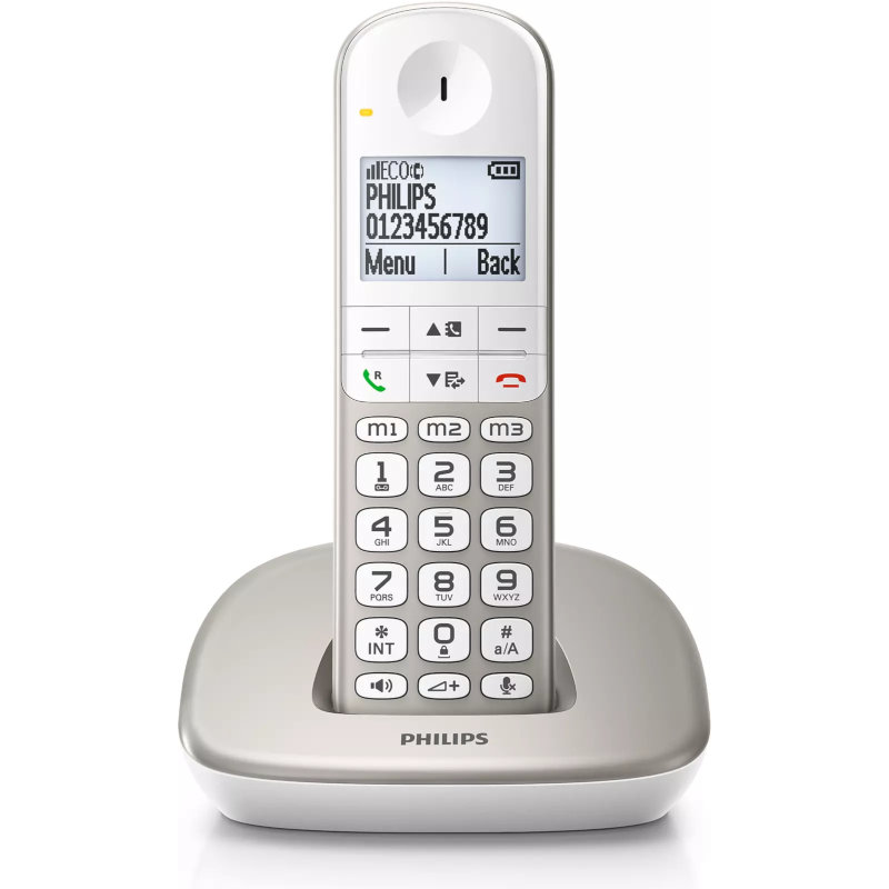 Philips-XL4901SGRS-Ασύρματο-τηλέφωνο-Sliver-White-1