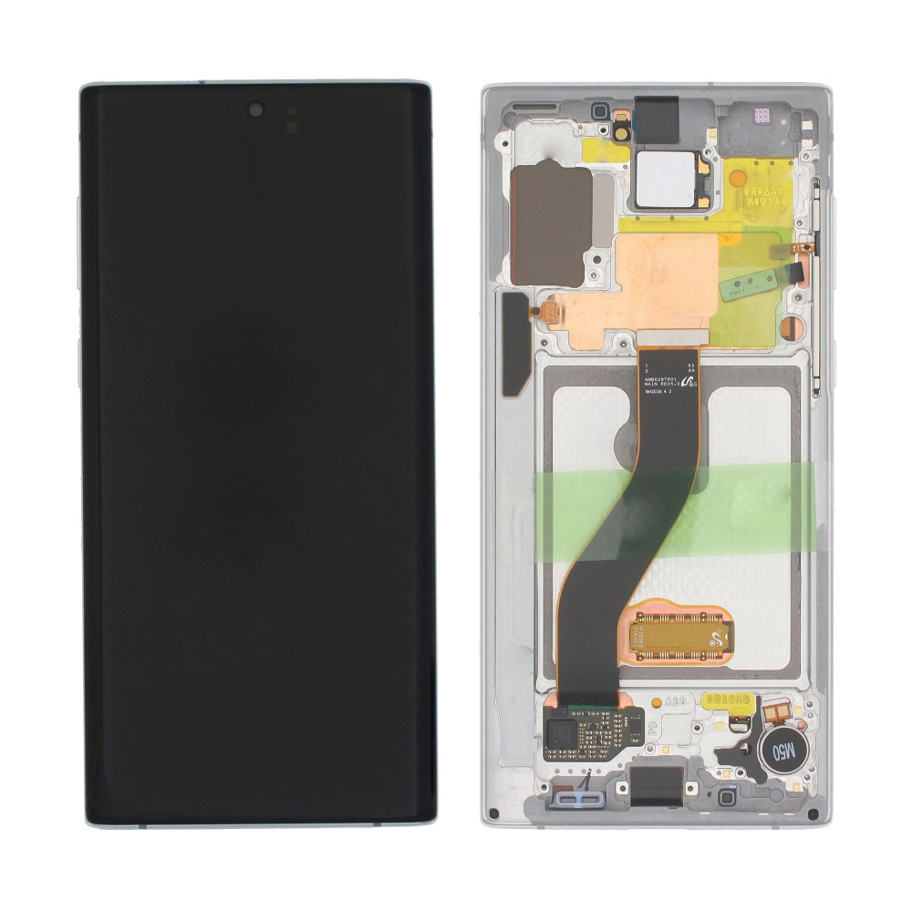 SAMSUNG-N970F-Galaxy-Note-10-LCD-Complete-front-Touch-White-Original