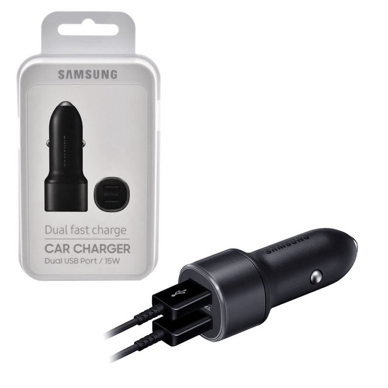 SAMSUNG-ORIGINAL-CAR-FAST-CHARGER-EP-L1100NBEGWW-15W-DUAL-USB-BLACK-BLISTER