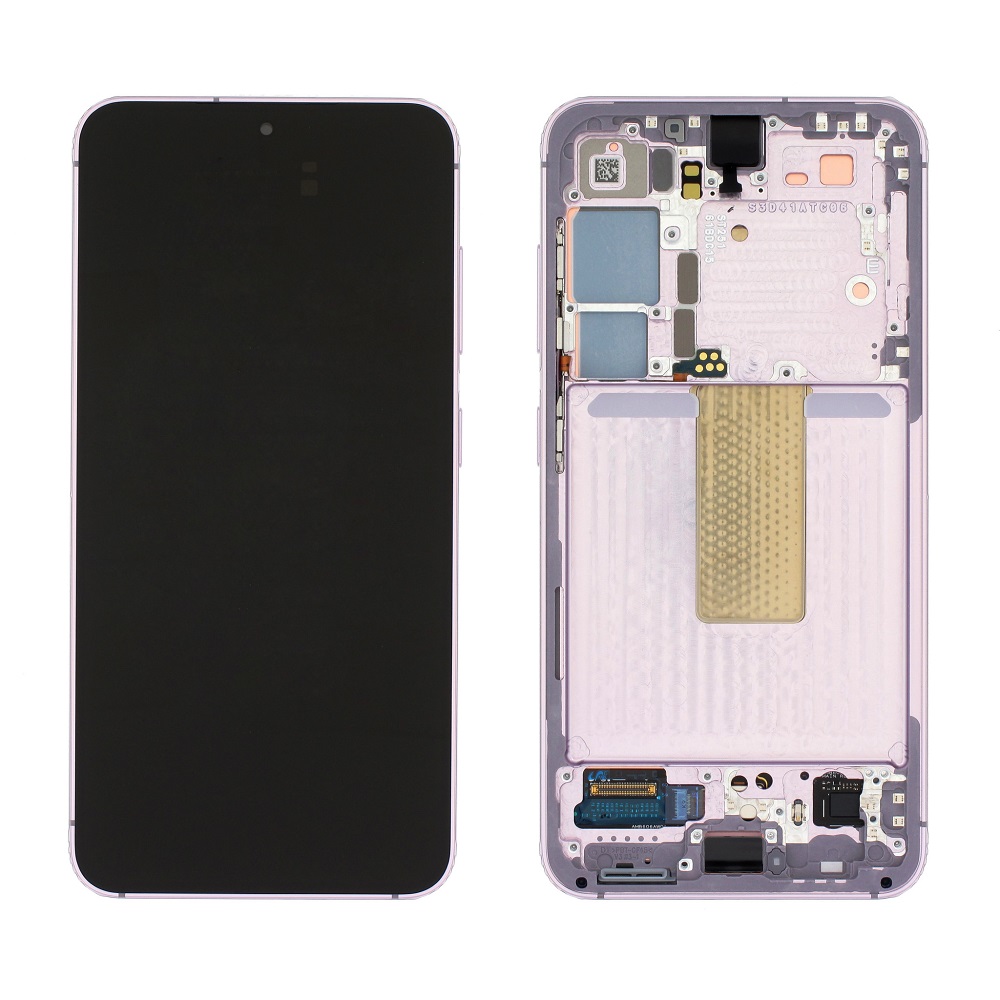 SAMSUNG-S911B-Galaxy-S23-LCD-Complete-front-Touch-Frame-Green-Original-Service-Pack-43255