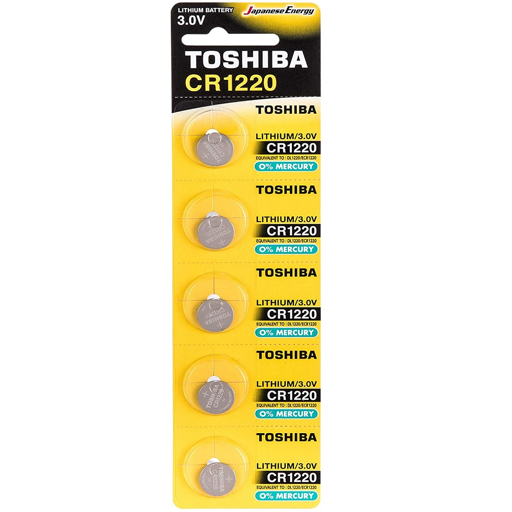TOSHIBA-CR1220-3V-ΜΠΑΤΑΡΙΑ-ΛΙΘΙΟΥ-Καρτέλα-5-τεμ