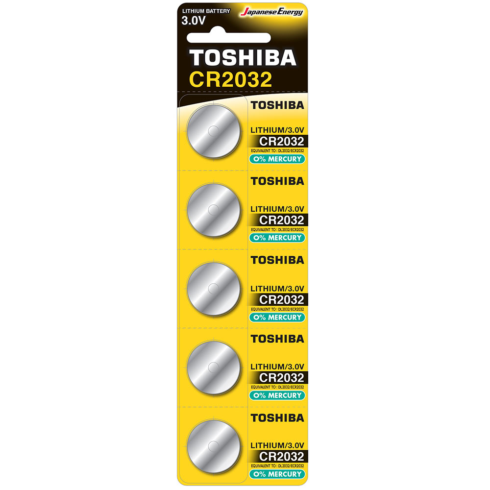 TOSHIBA-CR2032-3V-210mAh-ΜΠΑΤΑΡΙΑ-ΛΙΘΙΟΥ-Καρτέλα-5-τεμ