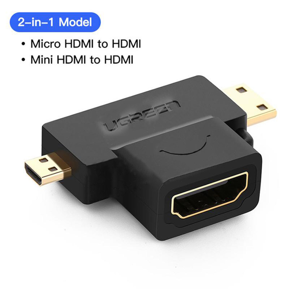 UGREEN-20144-Ugreen-Μετατροπέας-micro-HDMI-mini-HDMI-male-σε-HDMI-female
