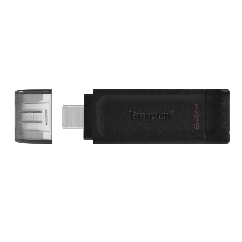 USB-STICK-KINGSTON-64GB-USB-3.2-GEN-1-type-C-PENDRIVE-GT70-ΜΑΥΡΟ