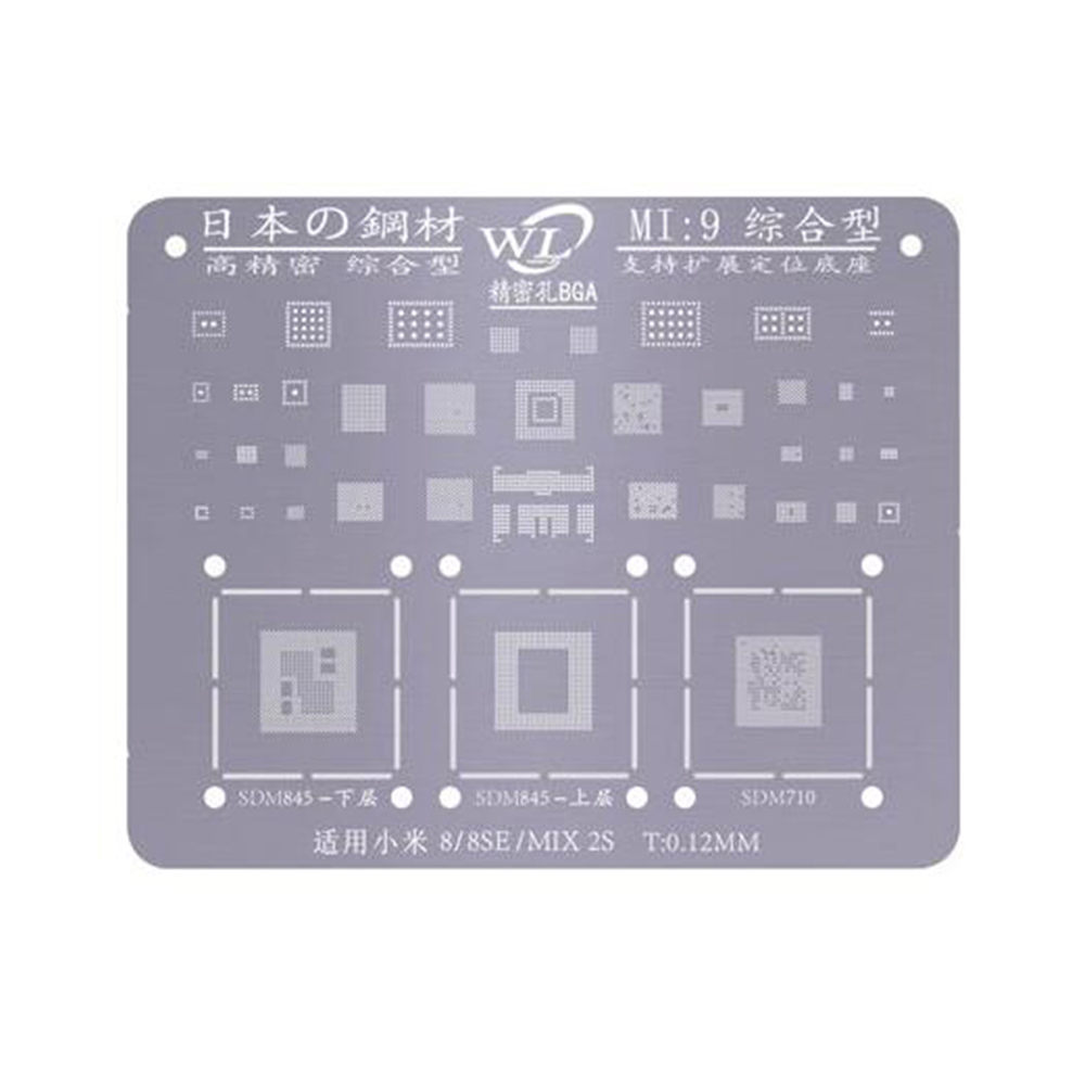 WL-High-Quality-BGA-Reballing-Stencil-Kit-Xiaomi-Redmi-Mi-8-8-SE-Mix-2S