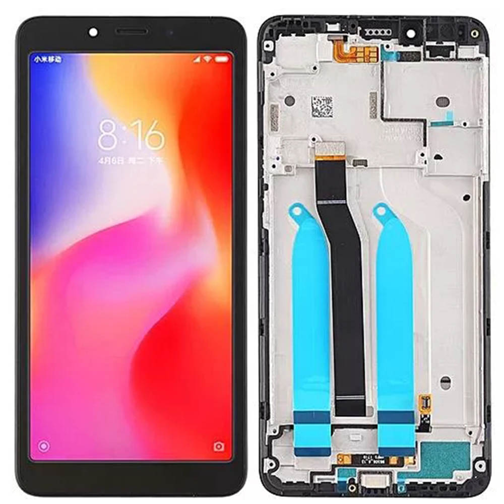 XIAOMI-Redmi-6A-LCD-με-Frame-και-Touch-Black-High-Quality