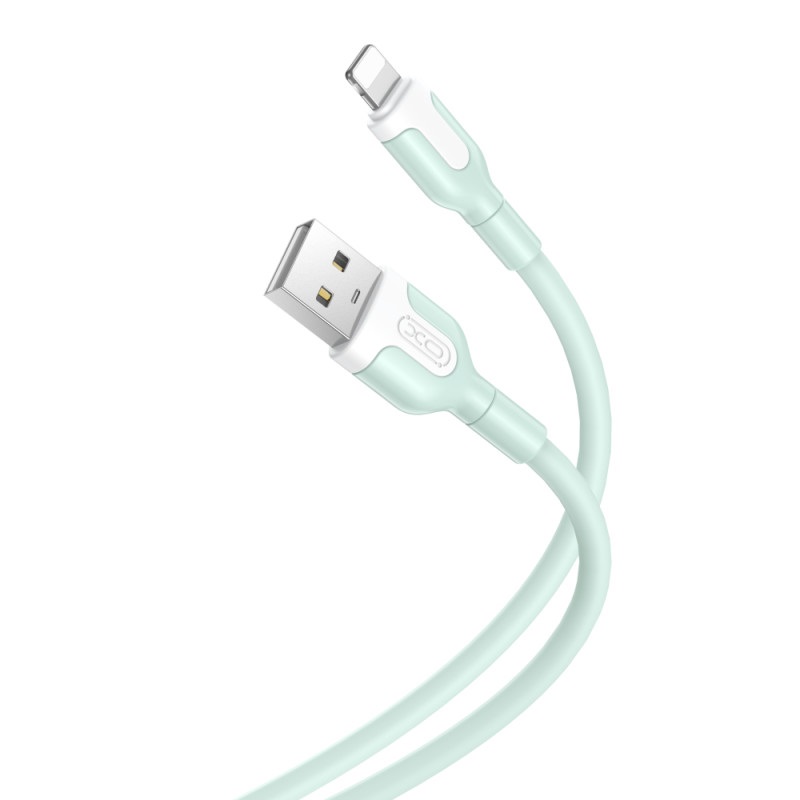 XO-cable-NB212-USB-Lightning-1m-21A-Green-43540