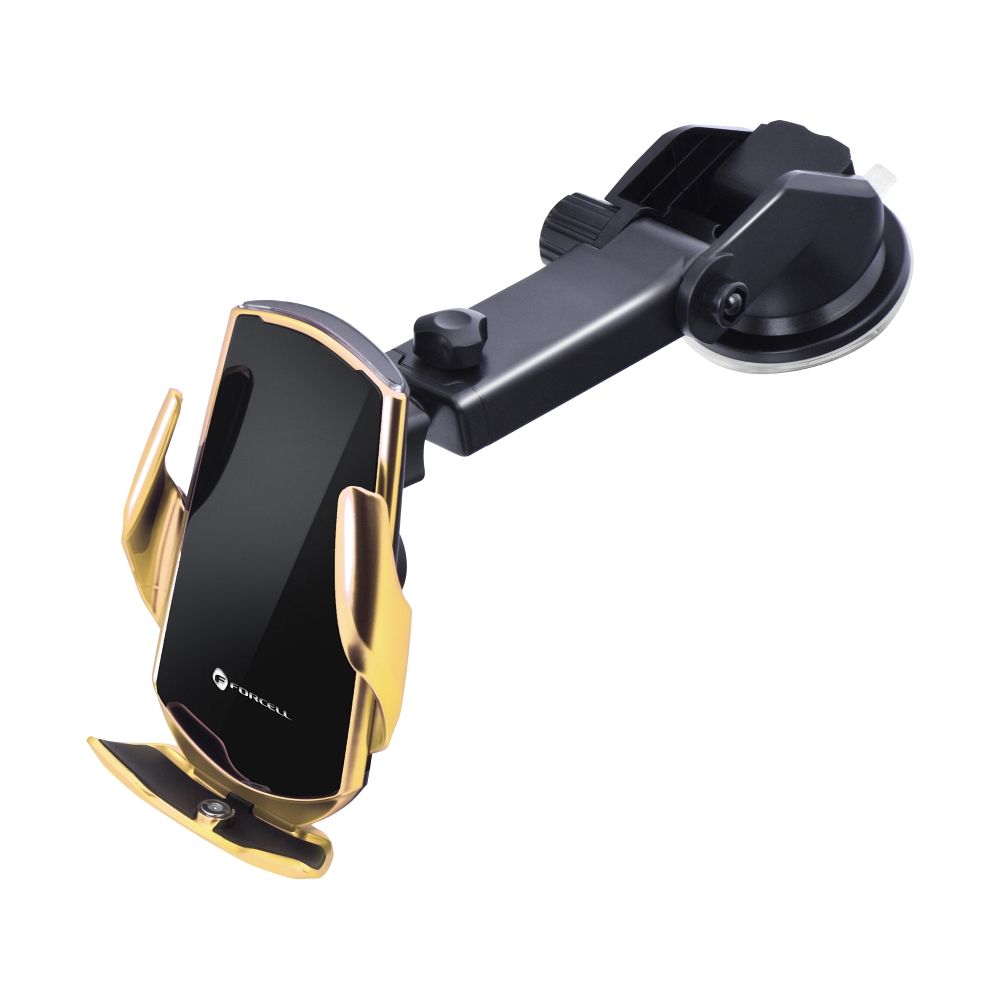 FORCELL-car-holder-with-wireless-charging-automatic-sensor-magnetic-adapters-HS1-15W-gold-44533
