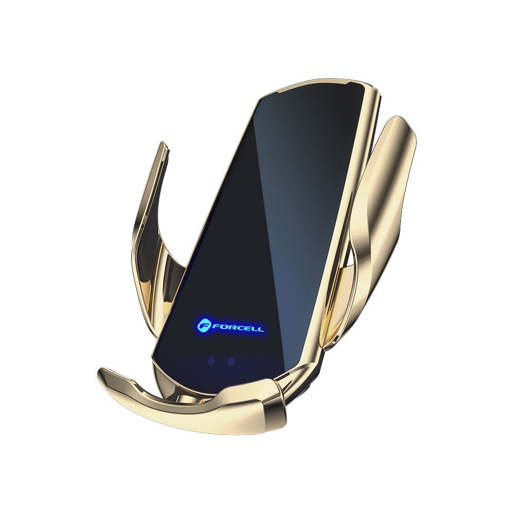 FORCELL-car-holder-with-wireless-charging-automatic-sensor-magnetic-adapters-HS1-15W-gold-44534