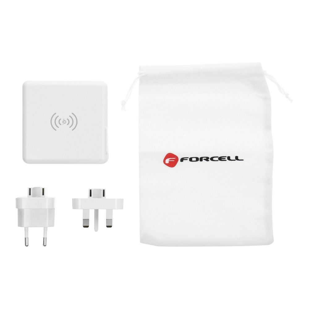 Forcell-Multifunction-Travel-Charger-15W-4in1-with-USBUSB-C-socket-power-bank-8000mAh-and-wireless-charging-44546