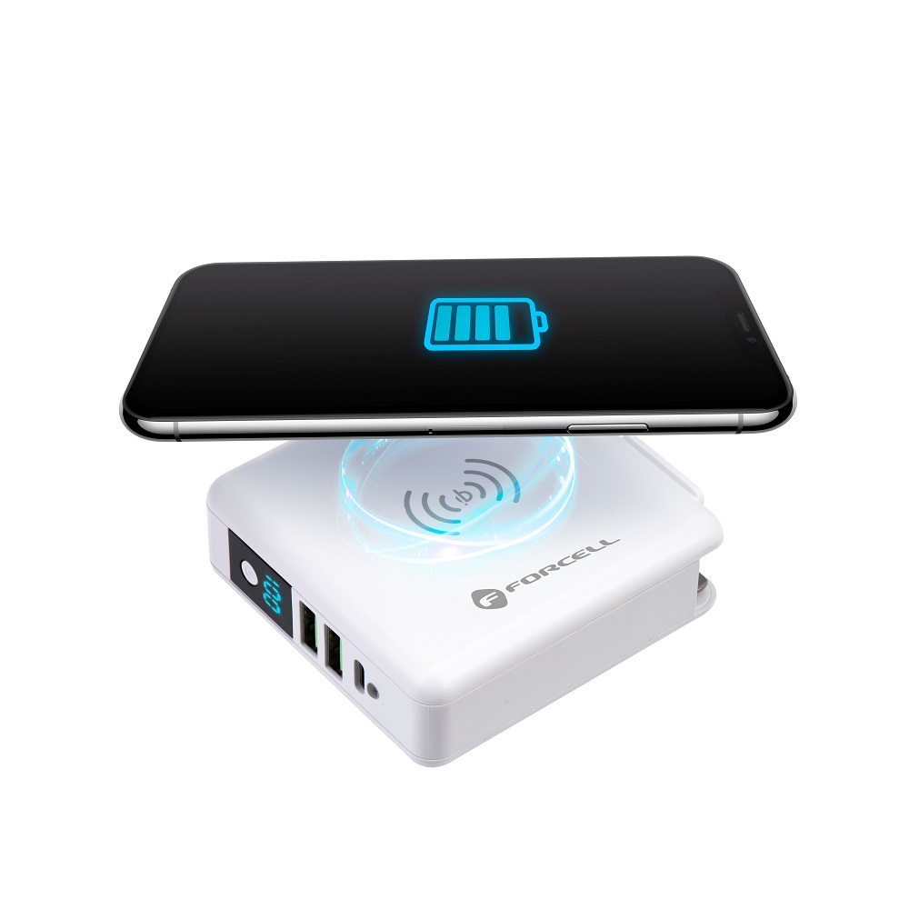Forcell-Multifunction-Travel-Charger-15W-4in1-with-USBUSB-C-socket-power-bank-8000mAh-and-wireless-charging-44548