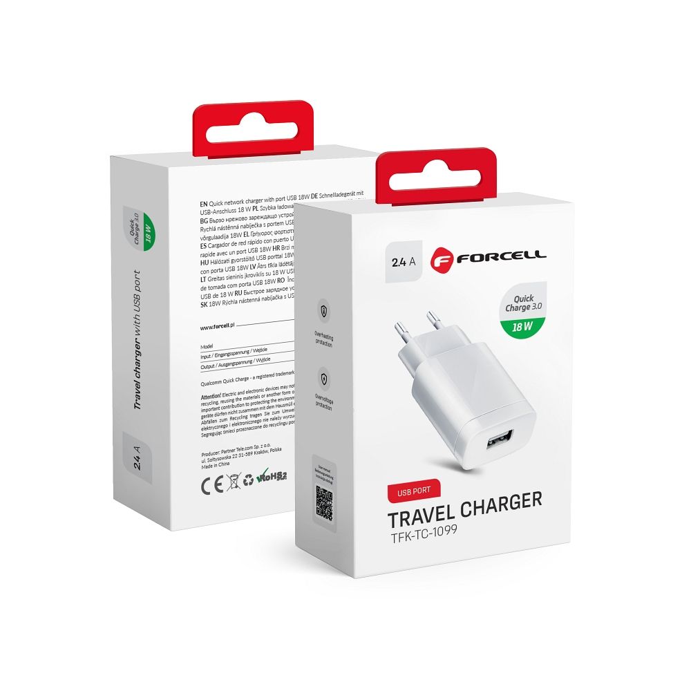 Travel-Charger-Forcell-with-USB-socket-24A-with-Quick-Charge-3.0-function-18W-44416