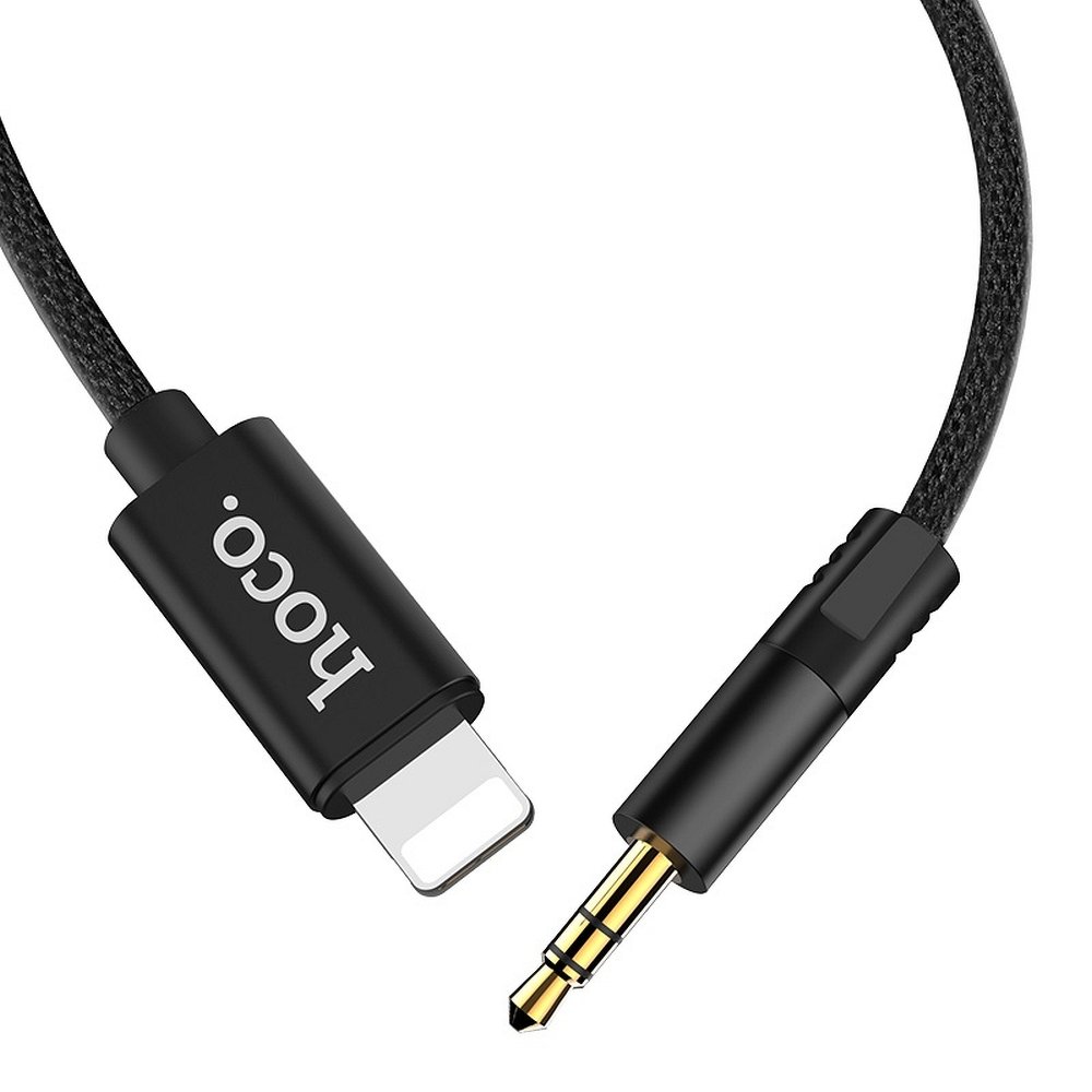HOCO-UPA13-AUX-AUDIO-CABLE-35mm-TO-LIGHTNING-BLACK