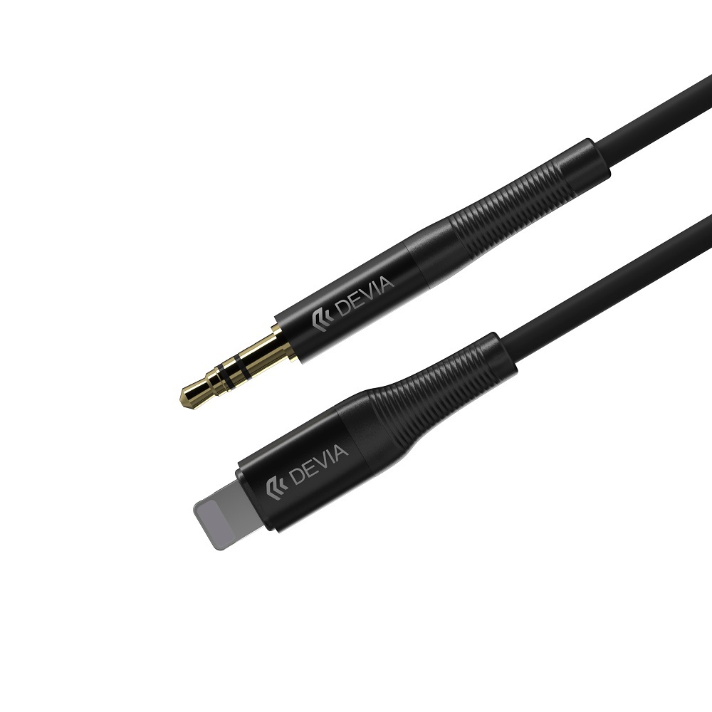 DEVIA-cable-Ipure-audio-jack-35-mm-Lightning-1m-black-47287