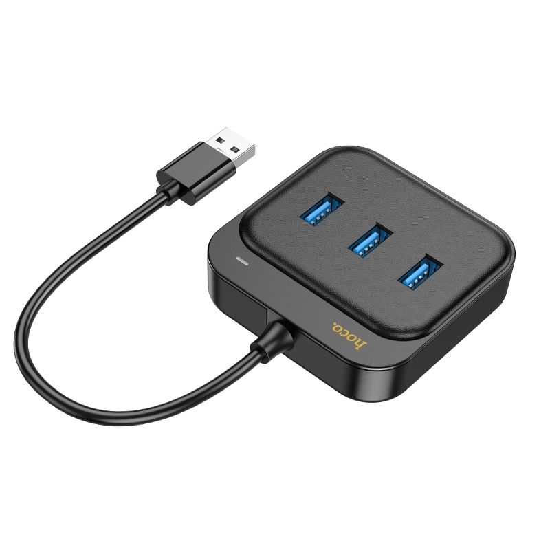HOCO-HB36-adapter-HUB-5in1-Type-C-to-HDTVUSB3.0-USB2.0-x2-PD100W-Multiport-02m-black-48235