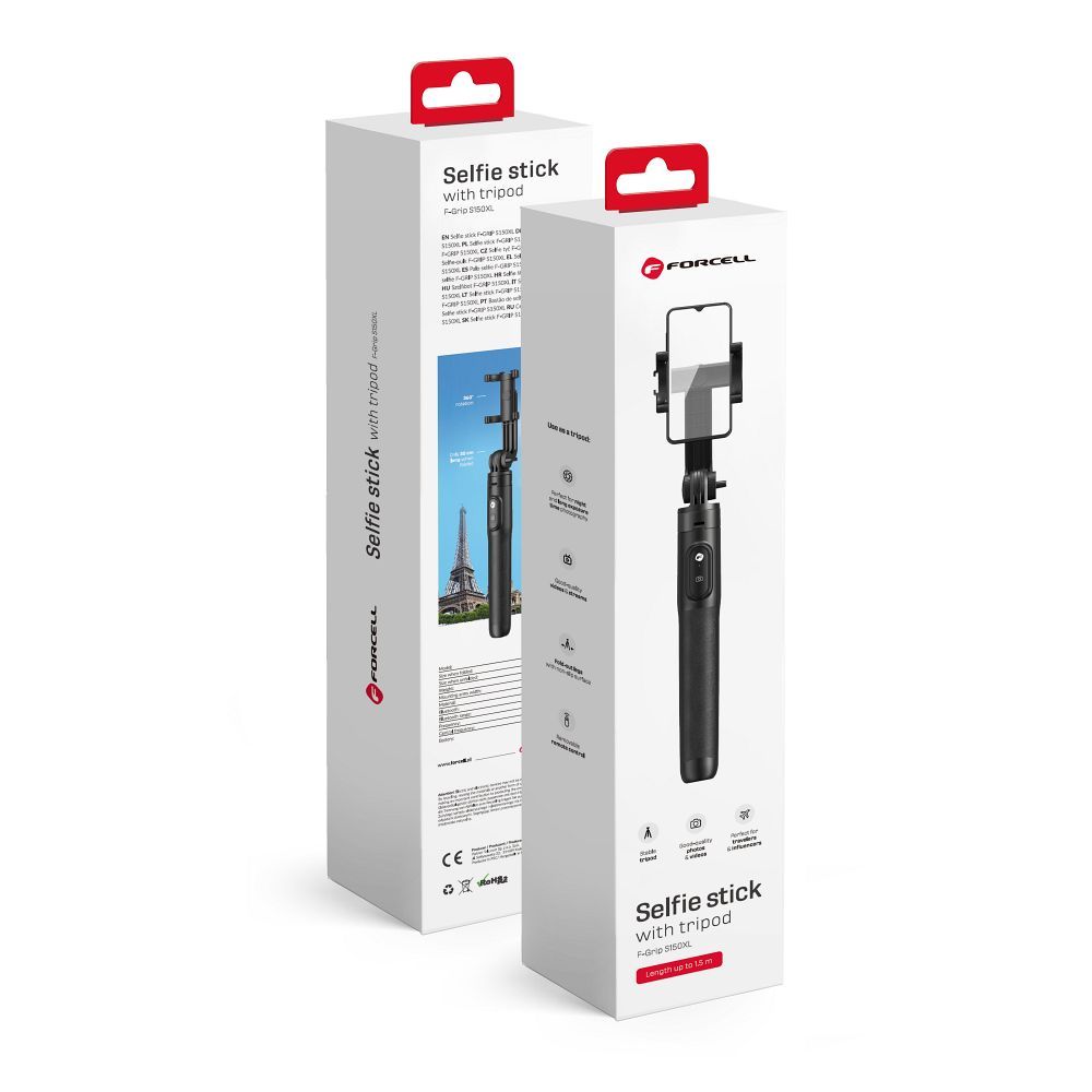 FORCELL-F-GRIP-S150XL-selfie-stick-tripod-with-remote-control-48711
