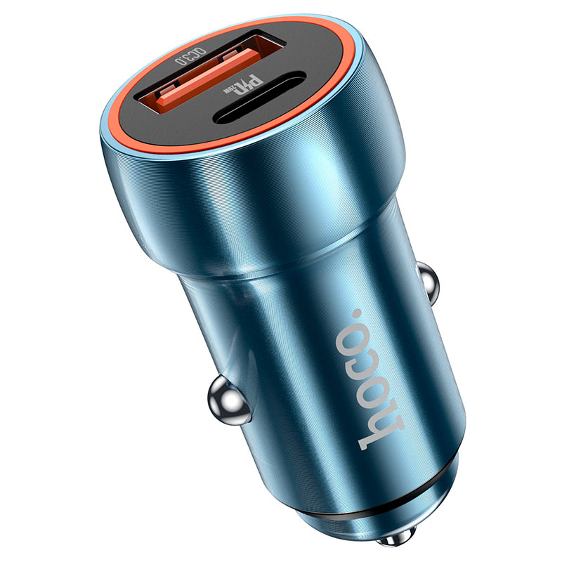 HOCO-Z46A-car-charger-Type-C-USB-QC3.0-Power-Delivery-20W-sapphire-Blue-47157
