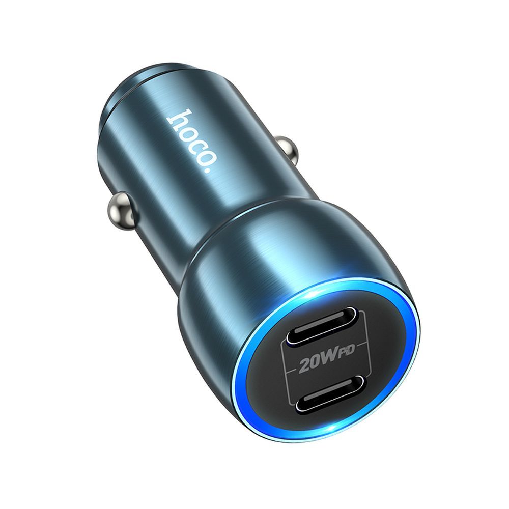 HOCO-Z48-car-charger-2x-Type-C-PD-40W-sapphire-blue-48741