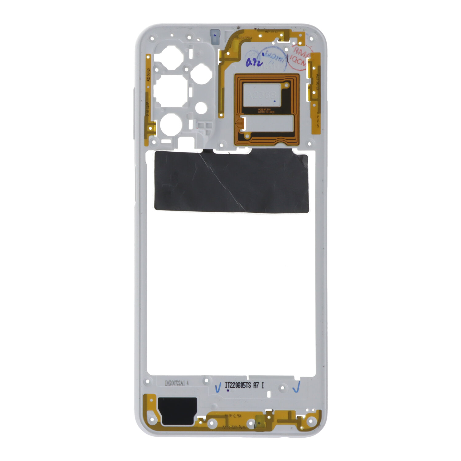 SAMSUNG-A236B-Galaxy-A23-5G-Middle-cover-Frame-White-Original-45302