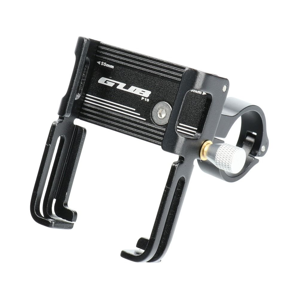 Bike-holder-GUB-P10-Aluminium-black-for-mobile-phone-silicone-bandage-48955