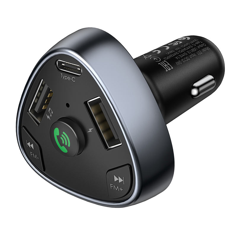 HOCO-E51-BLUETOOTH-FM-TRANSMITTER-TRIPLE-CHARGER-WITH-2-USB-3.1A-AND-TYPE-C-18W-BLACK-2