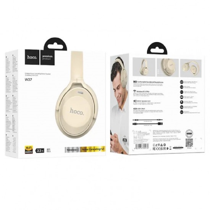 HOCO-W37-headset-bluetooth-Sound-Active-Noise-Reduction-ANC-gold-champagne-47929
