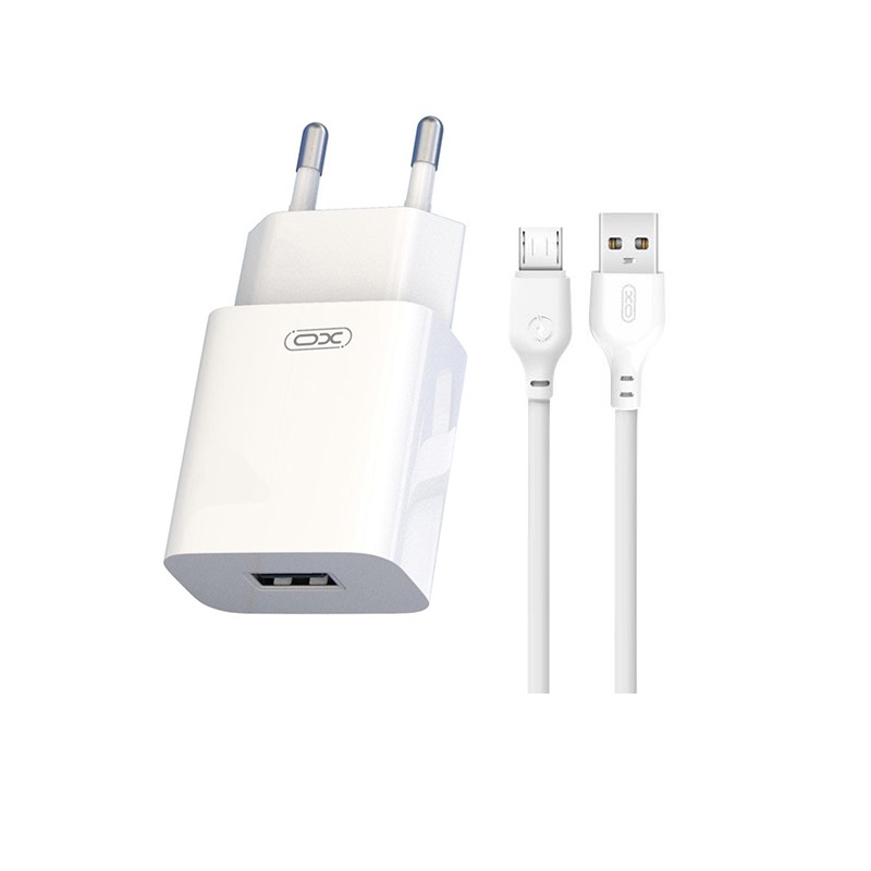 XO-L99-wall-charger-2x-USB-24A-MicroUSB-cable-white-49674