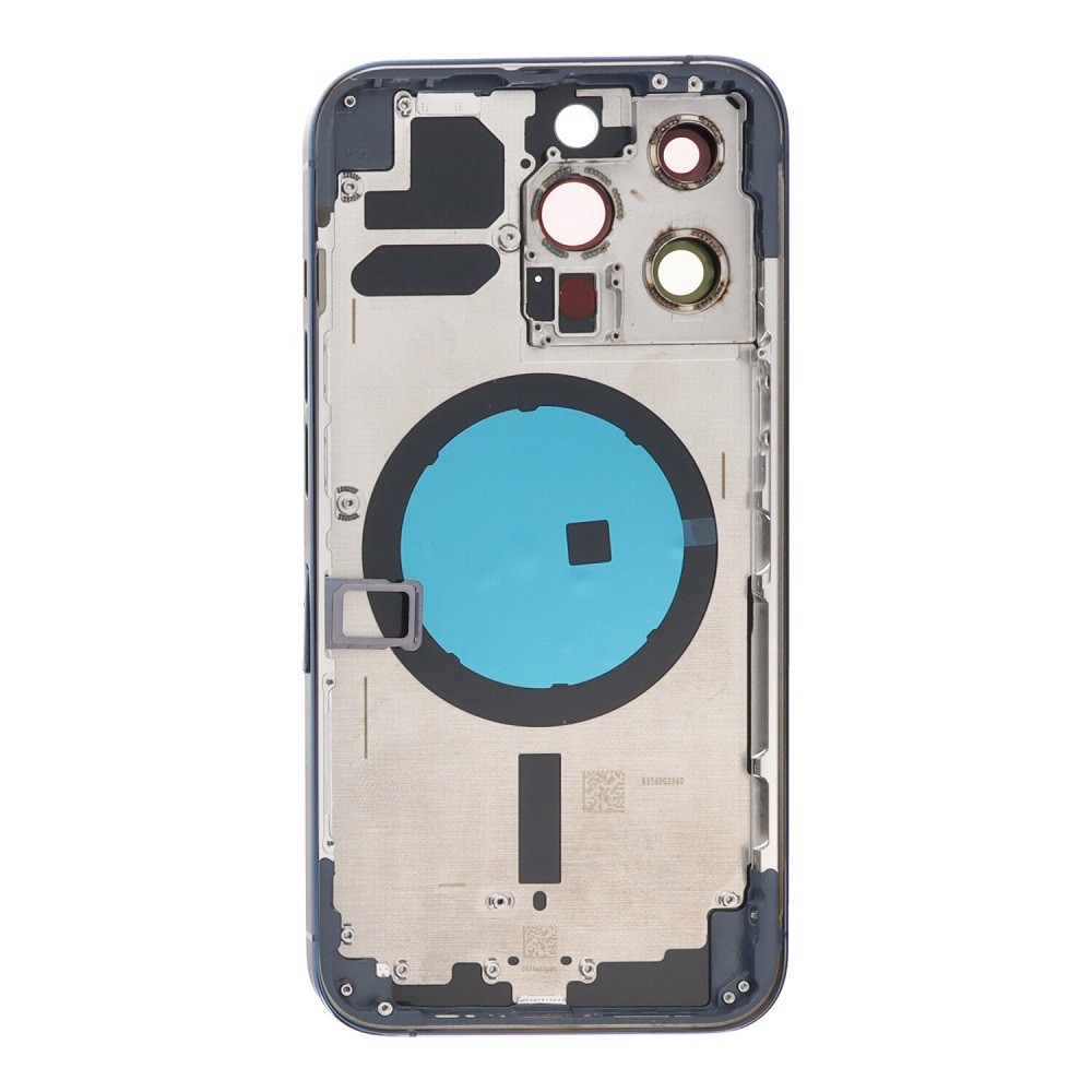 APPLE-iPhone-13-Pro-Back-battery-door-cover-middle-frame-housing-with-small-parts-Blue-OEM-49171