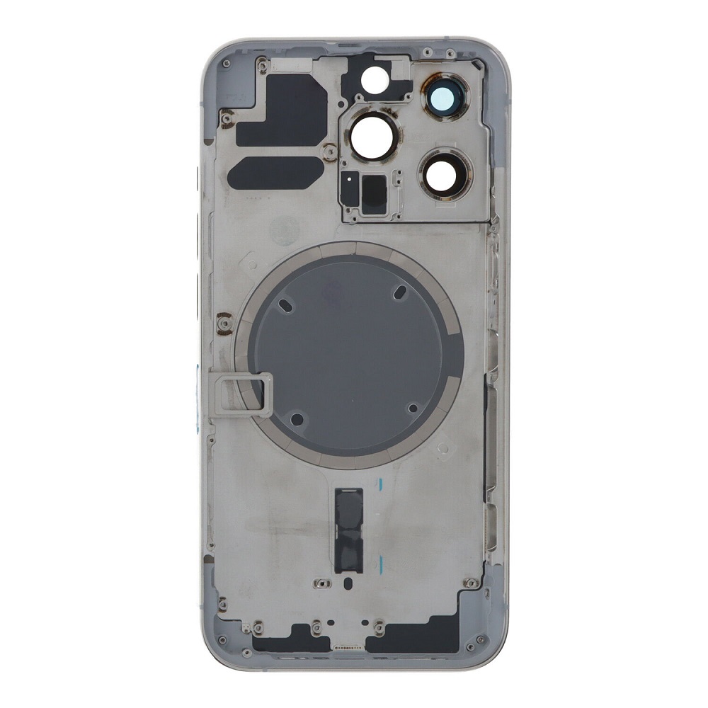 APPLE-iPhone-13-Pro-Back-battery-door-cover-middle-frame-housing-with-small-parts-White-OEM-49175
