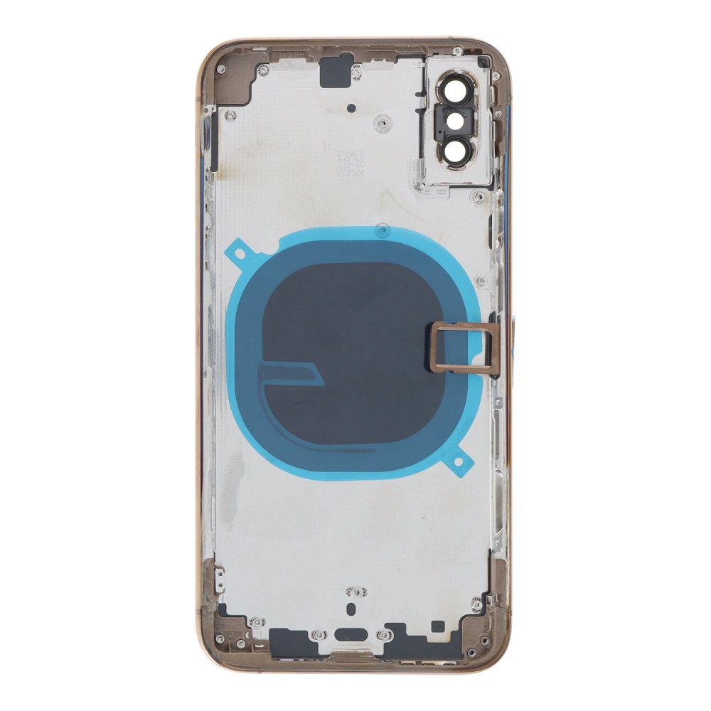 APPLE-iPhone-XS-Back-battery-door-cover-middle-frame-housing-with-small-parts-Gold-HQ-49134