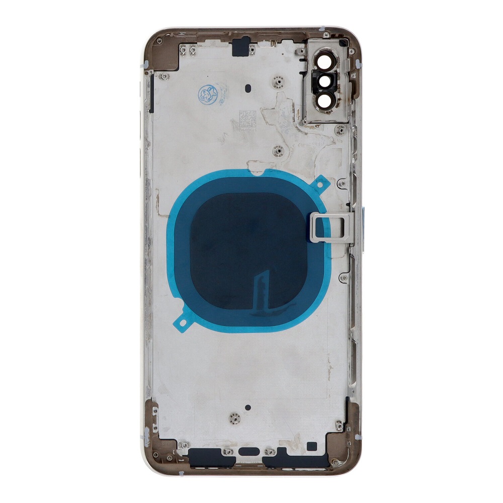 APPLE-iPhone-XS-Max-Back-battery-door-cover-middle-frame-housing-with-small-parts-White-HQ-49142