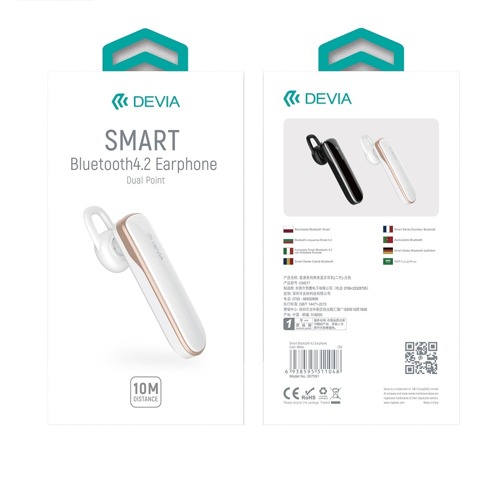 DEVIA-Smart-Bluetooth-4.2-Earphone-Update-White-2