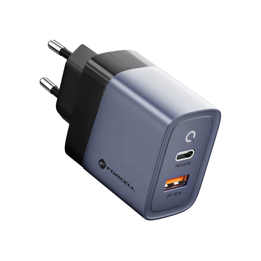 Forcell-F-Energy-Travel-Charger-with-USB-C-and-USB-A-sockets-4A-45W-with-PD-and-Quick-Charge-4.0-function-50620