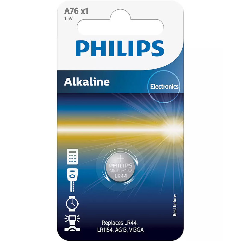 Philips-A7601GRS-Αλκαλική-μπαταρία-A76-LR44-145-mAh-1.5-V-Καρτέλα-1τμχ-50348