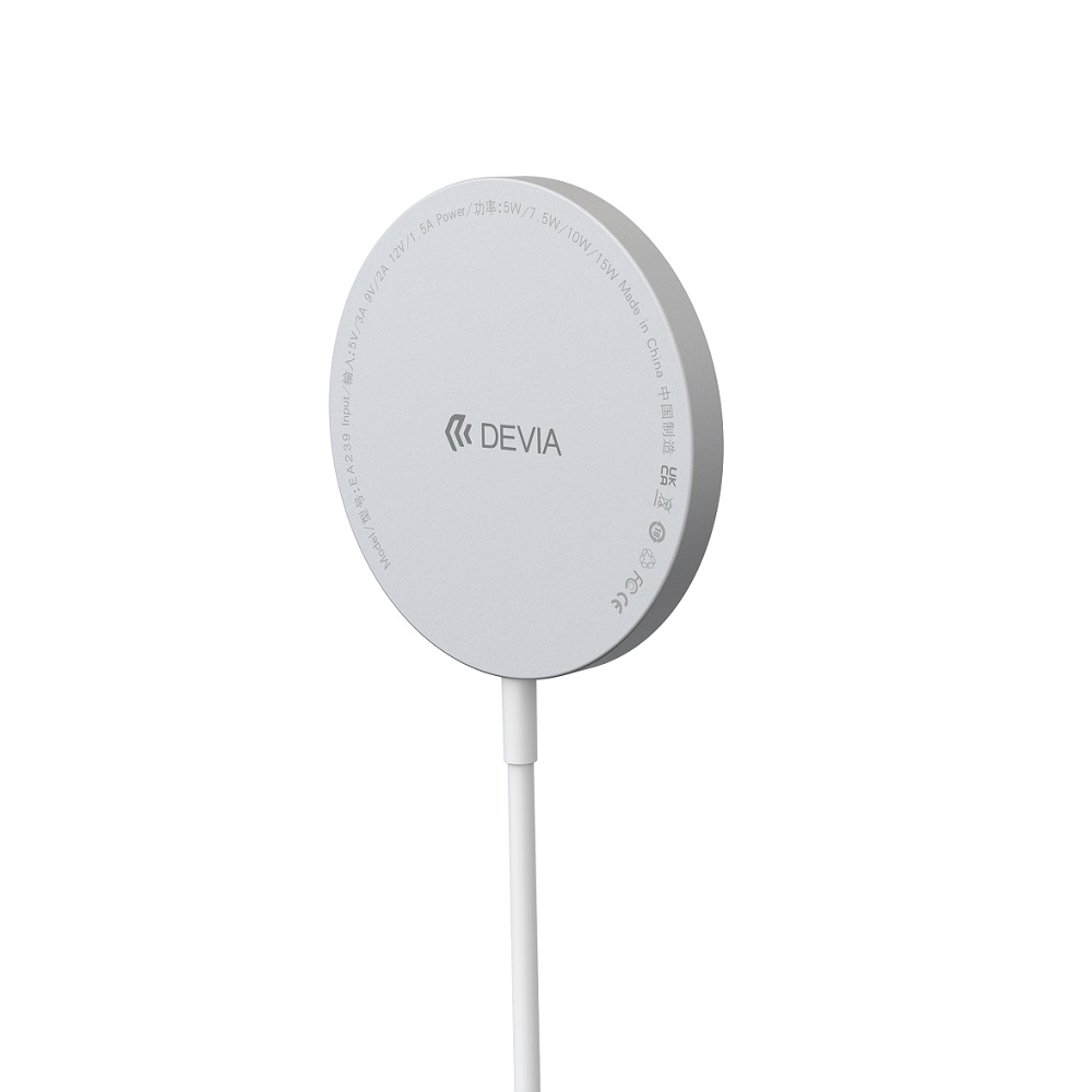 Devia-Smart-wireless-charger-magnetic-15W-white-50946