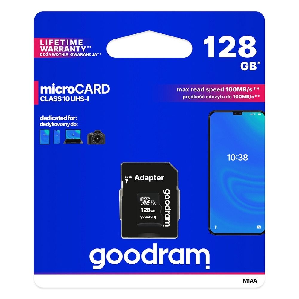 GOODRAM-ΚΑΡΤΑ-microSD-HC-128GB-SD-Adapter-UHS-1-Class10-50731